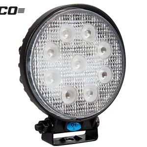 27W LED Epistar darba lukturis, IP67, R10, auksti balta gaisma 6000K, ⌀ 116 x 43 mm